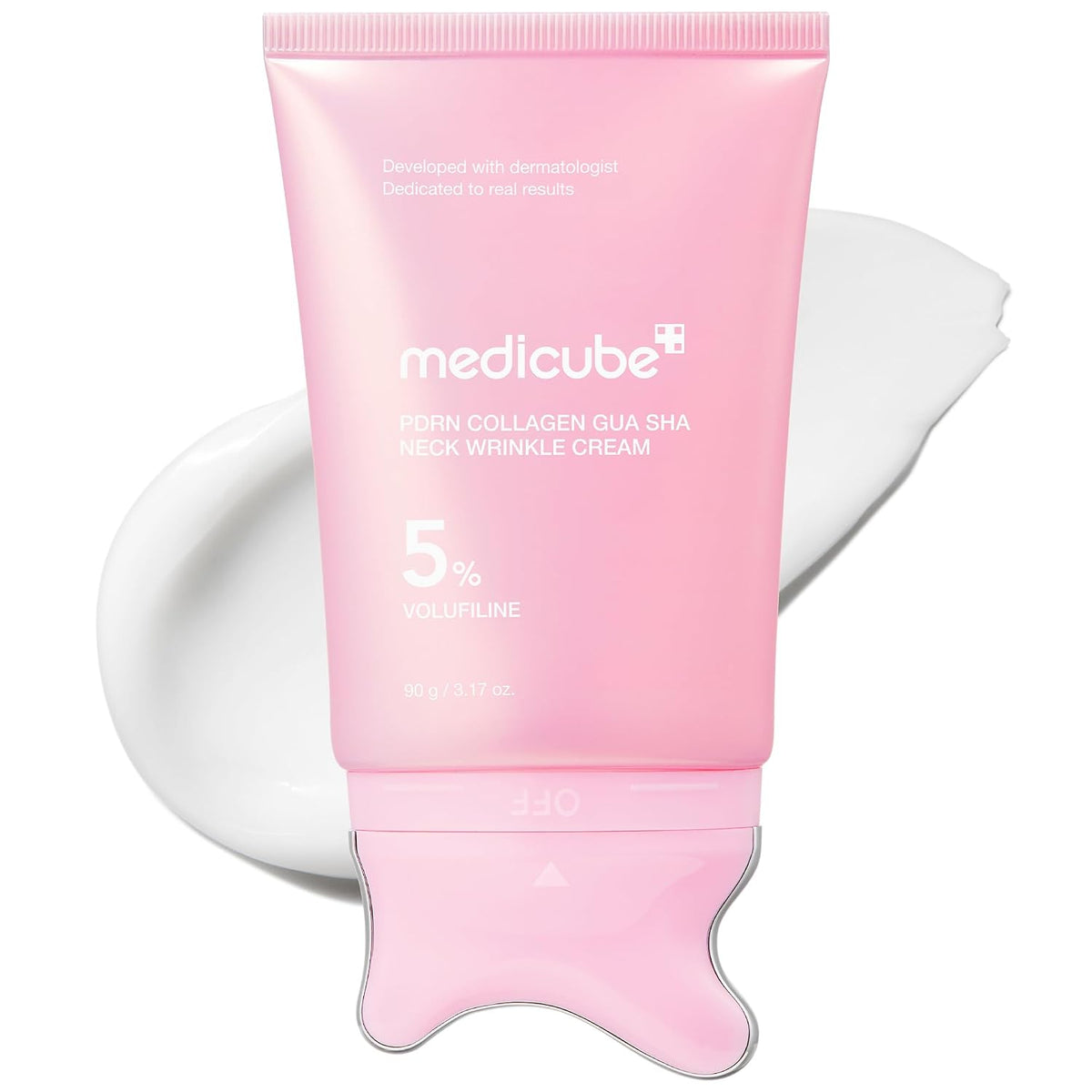 Fleur & Blush | Sculpted Bloom Neck Cream — Medicube PDRN Collagen Gua Sha