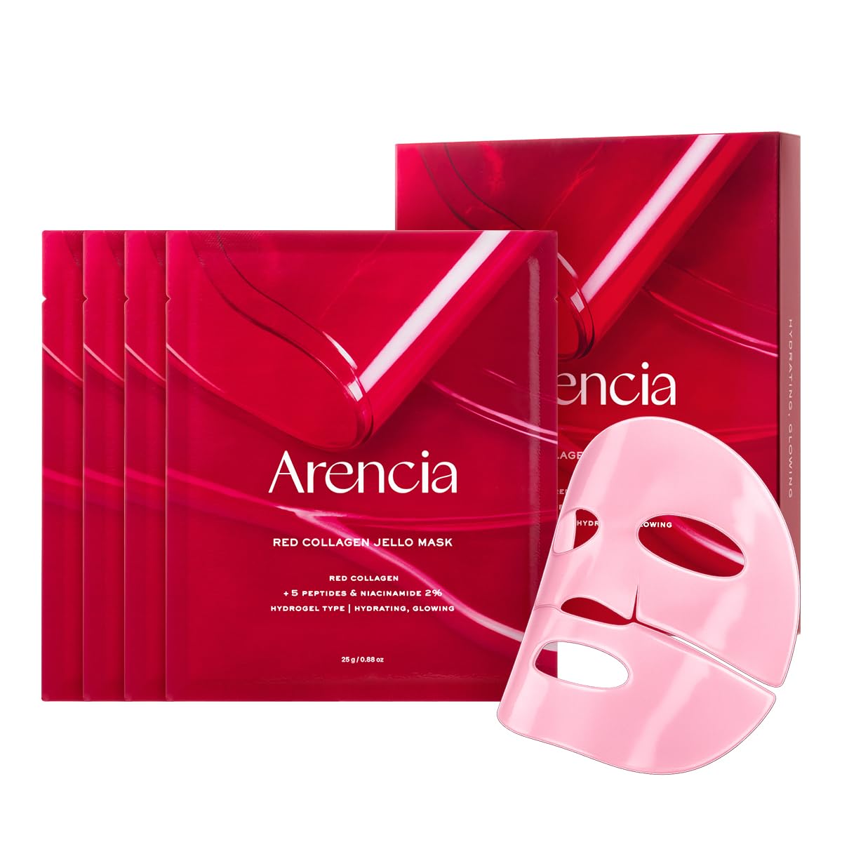Fleur & Blush | Rose Dew Mask Ritual — Arencia Red Collagen Jello Mask