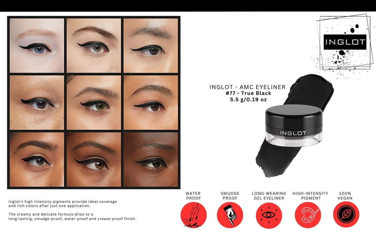 Fleur & Blush | Petal Artistry Liner Trio — INGLOT AMC 77, 90 & 30T