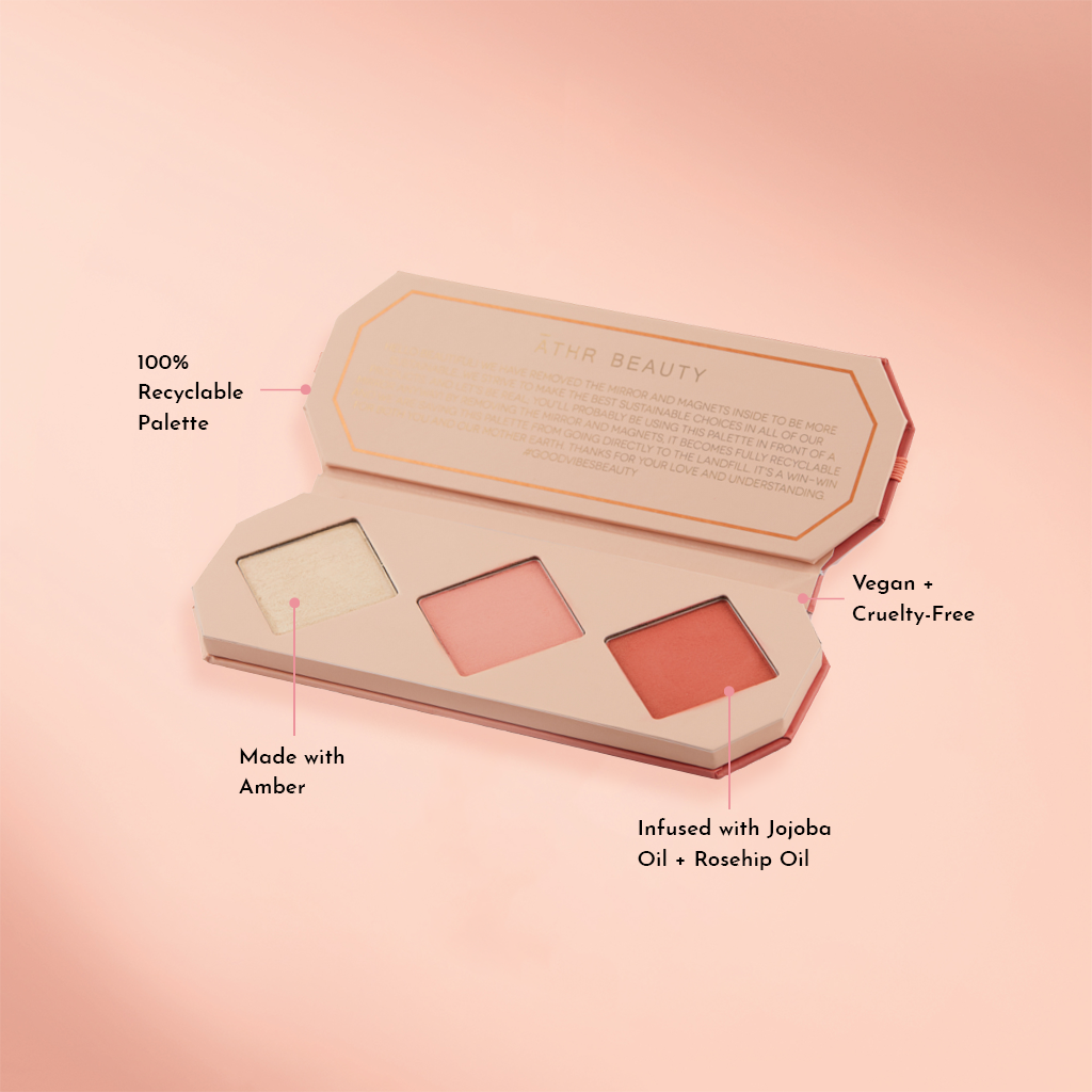 Fleur & Blush | Crystal Bloom Cheek Trio — ĀTHR Crystal Charged