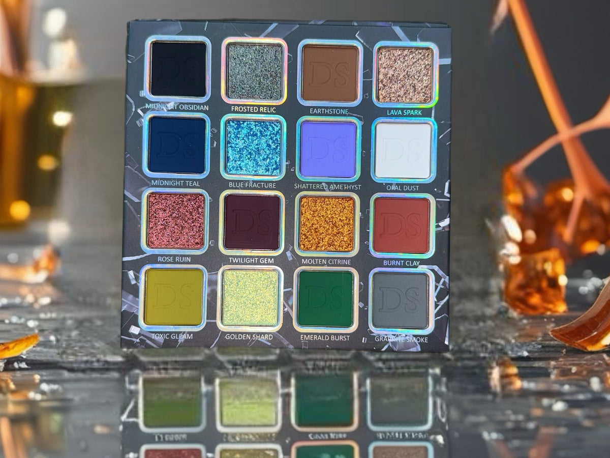 Fleur & Blush | Jewel Bloom Eyeshadow Palette — Broken Jewels - Fleur & Blush